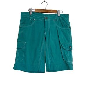 Kuhl Green Vintage Patina Dye Shorts sz 4